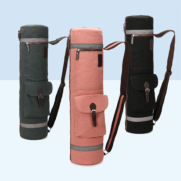 Thumbnail: Three  waterproof canvas outdoor yoga mat bag