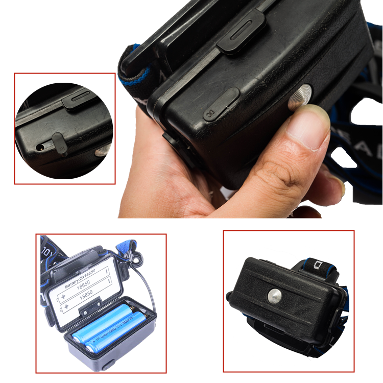 Thumbnail: Nightwalk Tripod Socket Charging Led Floodlight Hiking Camping Headlamp