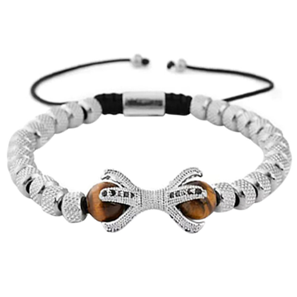 Thumbnail: Gold Plated Tiger Eye Stone Bracelet