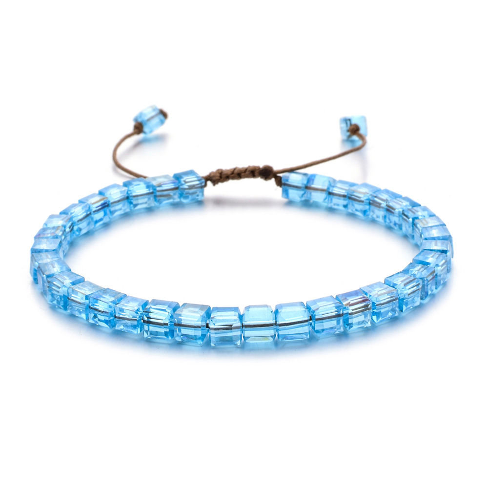 Blue Lake Glass Crystal Bracelets