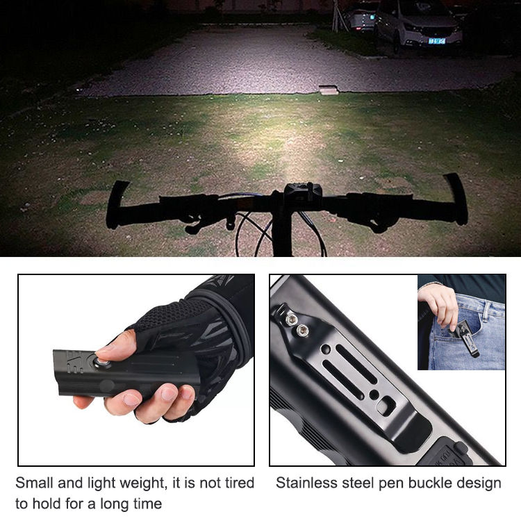 Thumbnail: 800 Lumen Super Bright Waterproof USB Rechargeable LED Front Bicycle Light