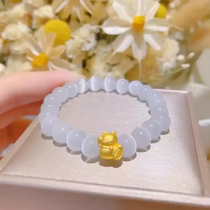 Thumbnail: Crystal Bracelet Lucky Cat Bracelet