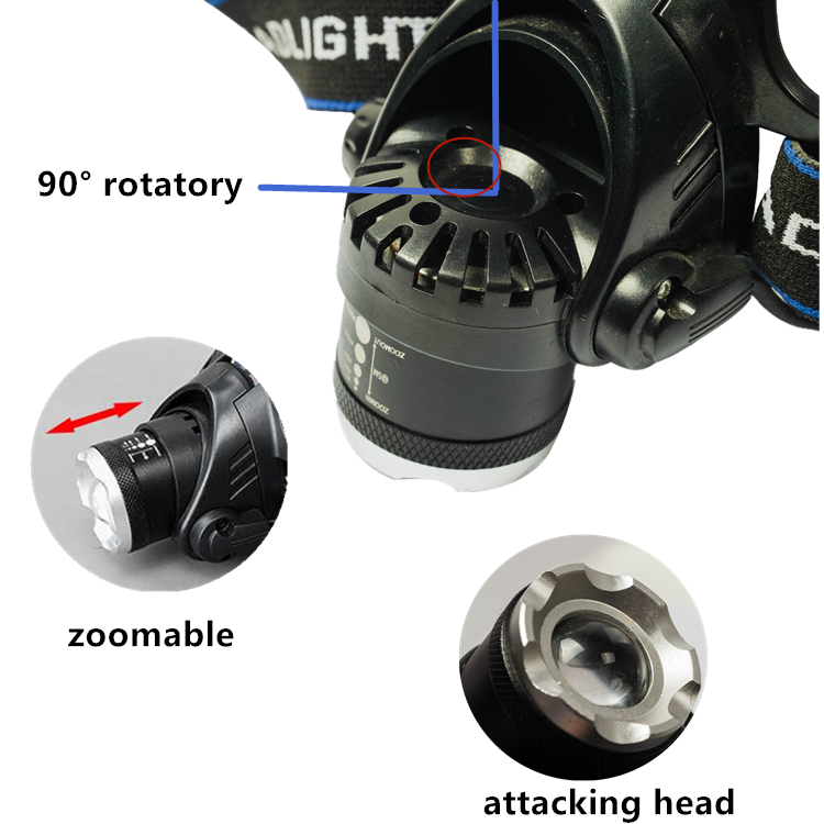 Thumbnail: Nightwalk Tripod Socket Charging Led Floodlight Hiking Camping Headlamp