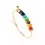 Thumbnail: Seven Stone Chakra Gold Bracelet