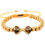Thumbnail: Gold Plated Tiger Eye Stone Bracelet