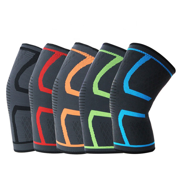 Thumbnail: Knee Sleeve Elastic Knee Brace Sport Breathable Protect 2pcs set