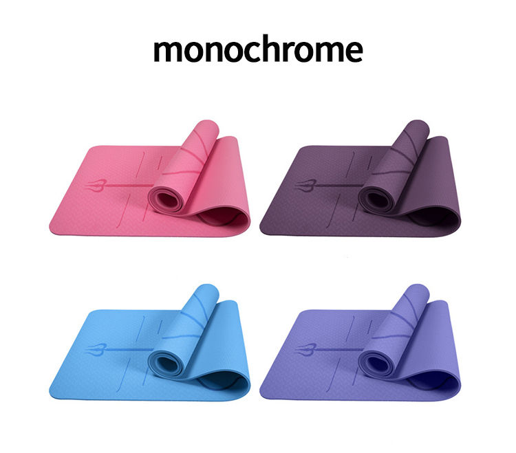 Thumbnail: Yoga mat slip eco friendly fitness exercise mat workout in different colors