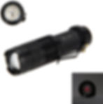3 Pack, NETI Flashlight Q5 Tactical High Power Waterproof Zoomable Mini Torch