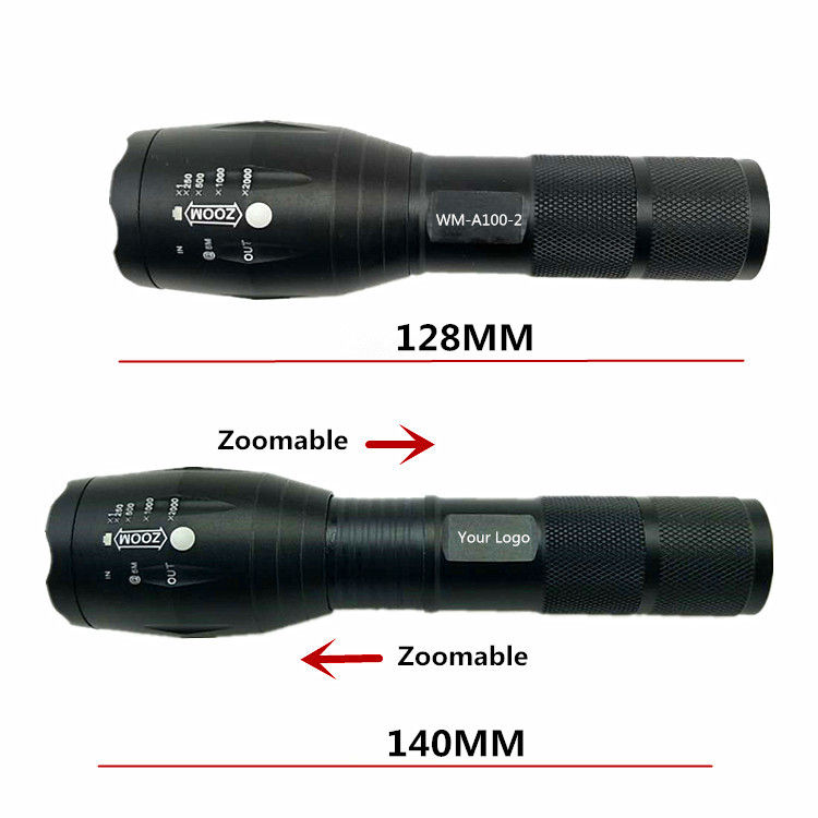Thumbnail: Rechargeable Torch 10W XML T6 aluminum Linterna de5 Mode Led Tactical Flashlight