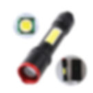 Blacklight Geepas Torch USB Charge COB Tactical Flashlight 1000lumens with Power