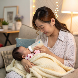 Feeding Milk to Newborn