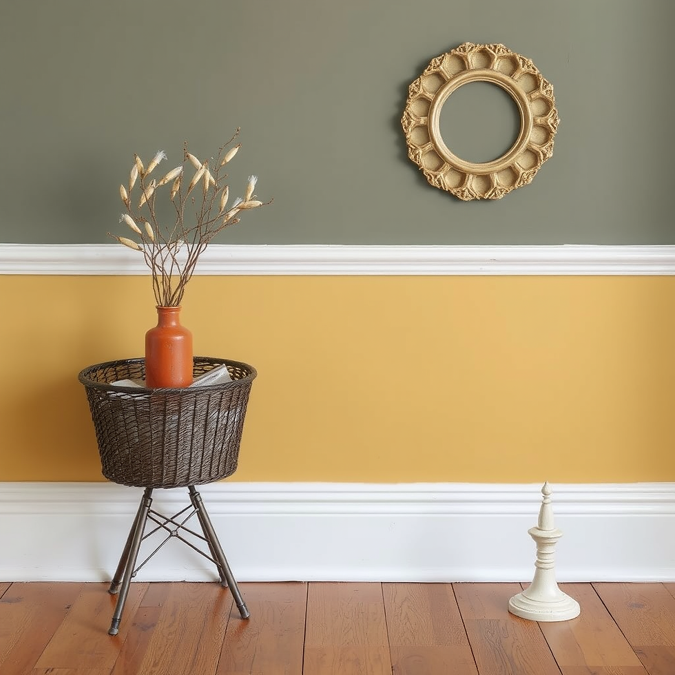 Close-up view of a paintbrush applying white paint to a wooden skirting board