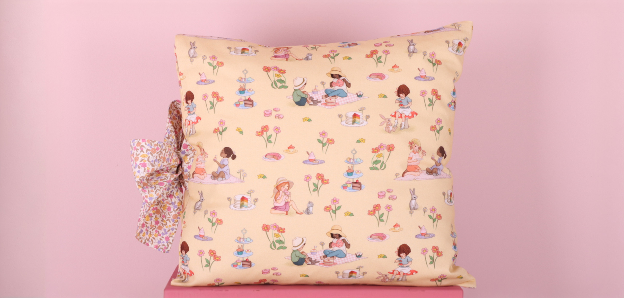 Tea Party Picnic Cushion