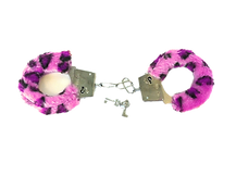 Pink Leopard Print Handcuffs and Keys_ed