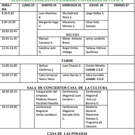 Participantes en el simposio
