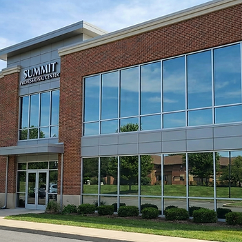 commercial building after cleaning windows