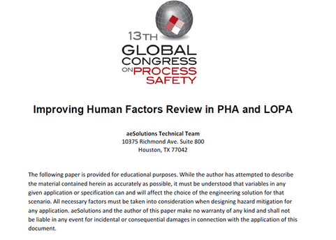 Improving Human Factors Review in PHA and LOPA