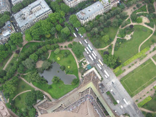View from the top of Eiffel Tower