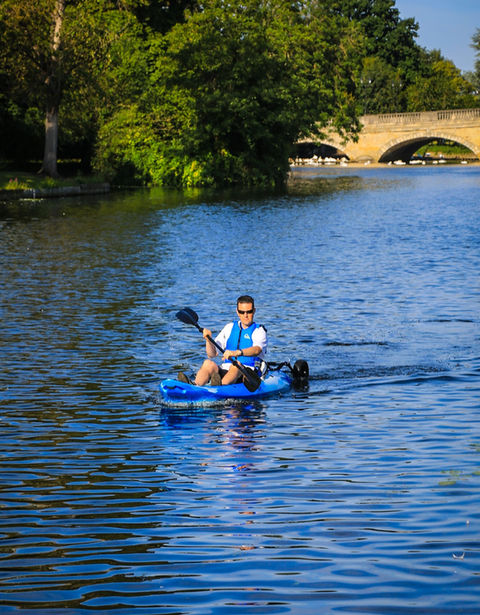 paddling to work in bedford down river great ouse