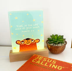 Faith filled Christian printed lamps to cosy your home up