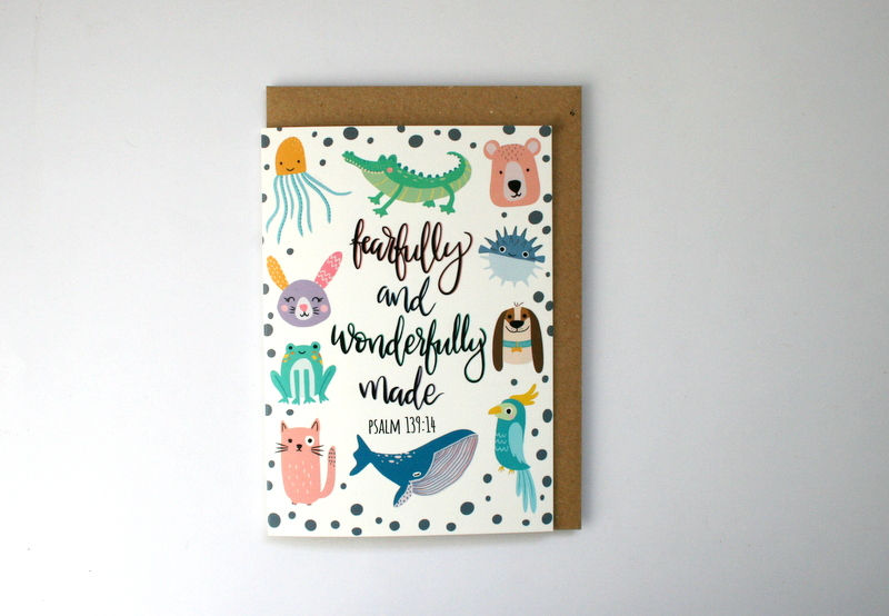 Wonderfully Made Greetings Card