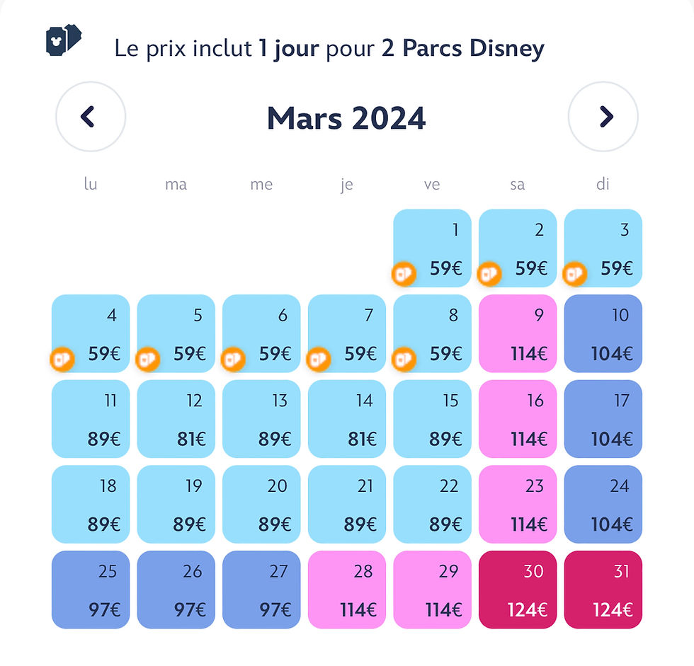 Billets Amis 2024 à Disneyland Paris Tarifs et Calendrier