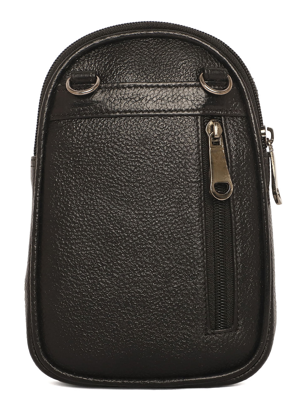 Thumbnail: Textured Structured Leather Sling Bag