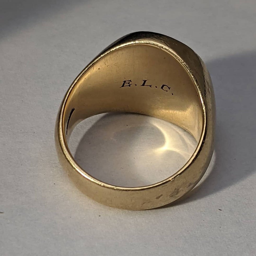 Thumbnail: 14k Tiffany & Co. Yellow Gold Inscribed Ring