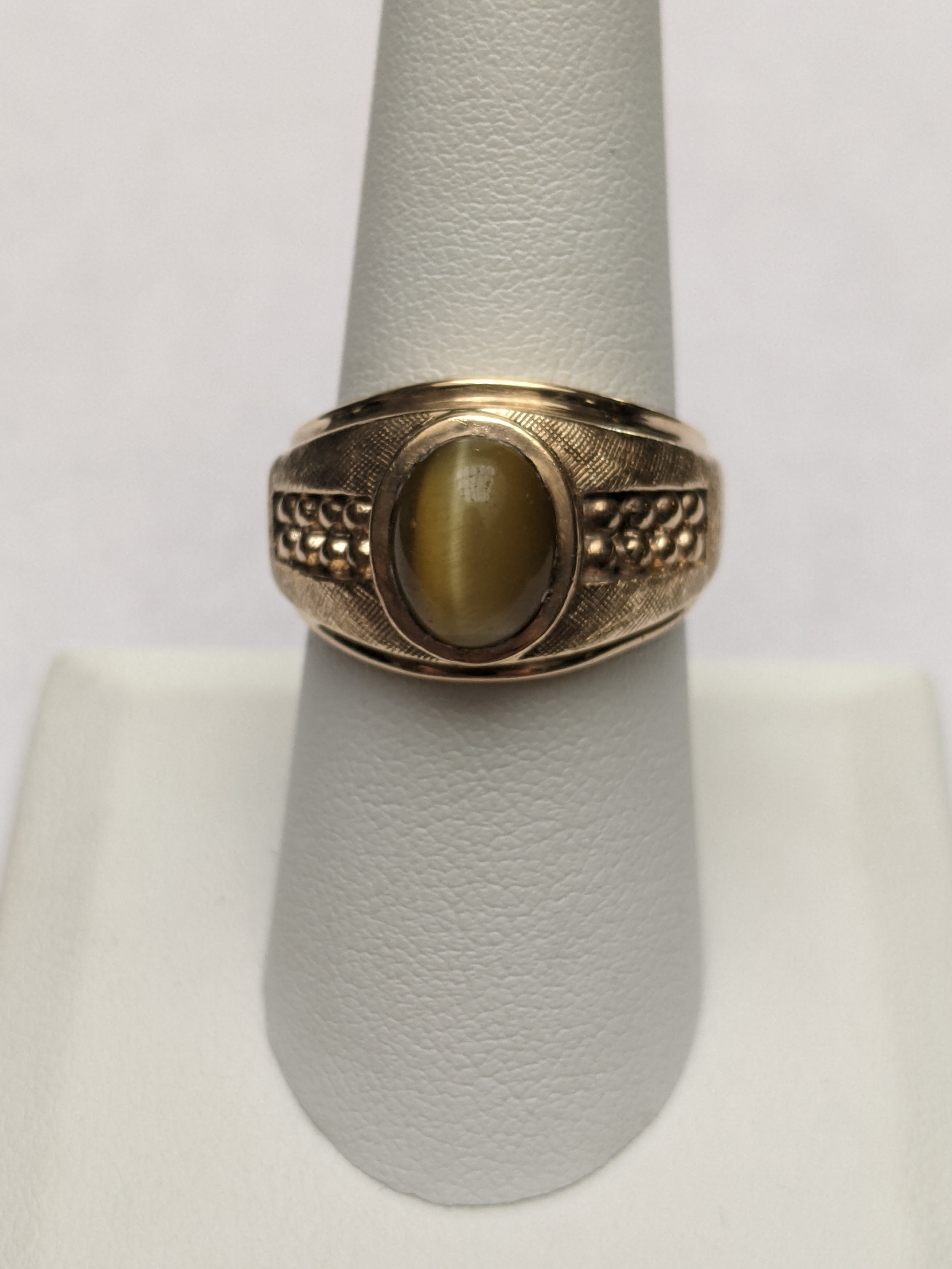 10k Yellow Gold/Tiger's Eye Ring