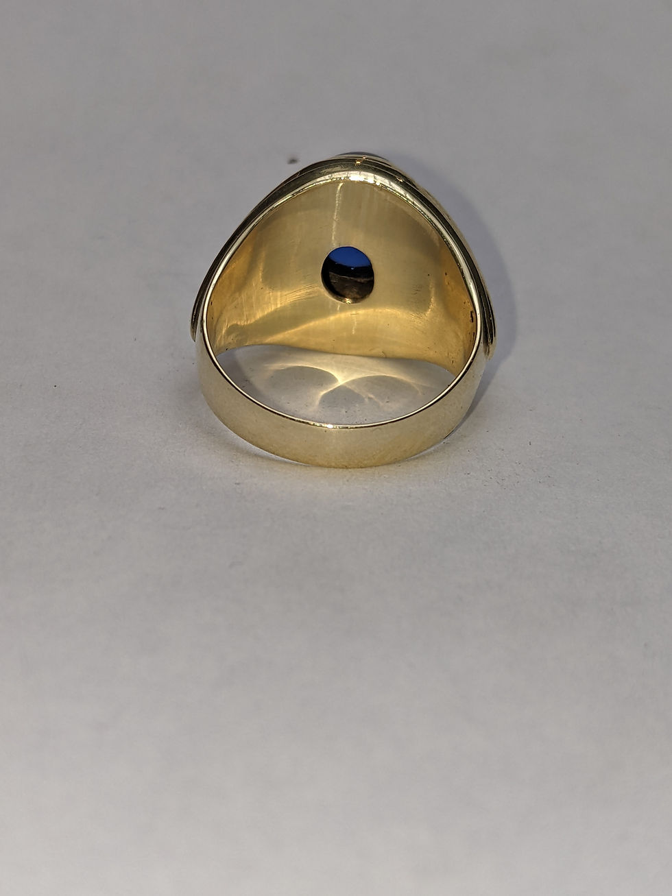 Thumbnail: 14k Yellow Gold/Blue Stone Ring