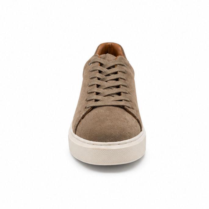 Thumbnail: Beige Suede Essential Sneaker