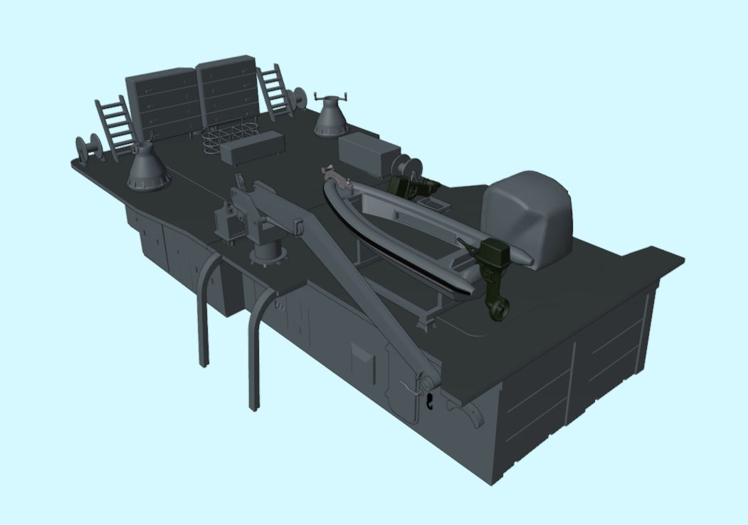 Minehunter KL332 Frankenthal - stern structure