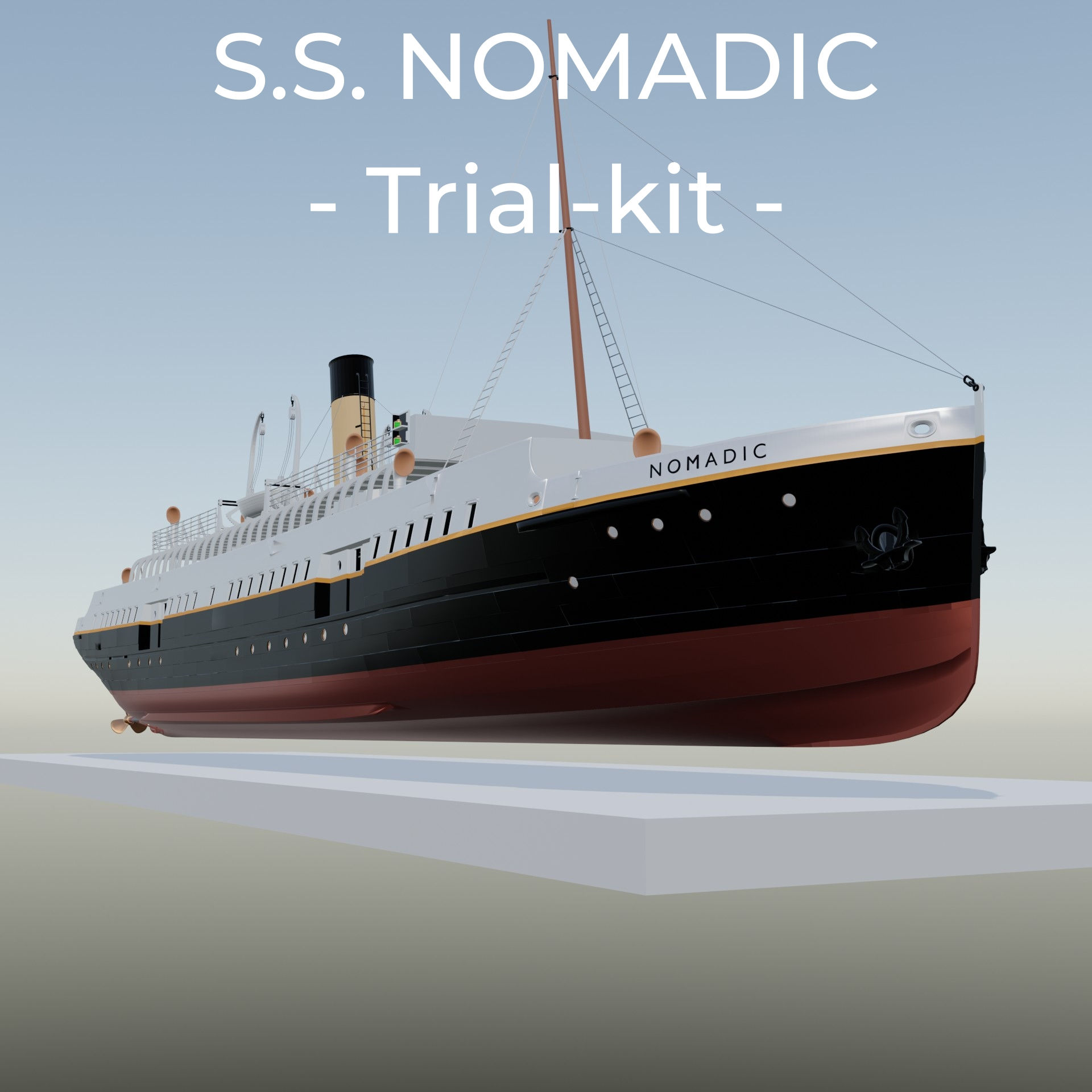 S.S. NOMADIC - trial set
