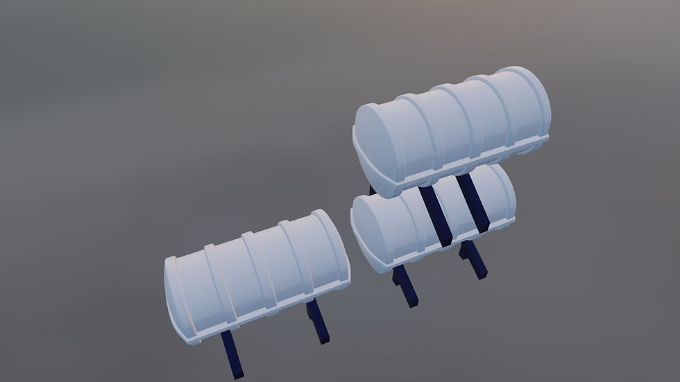 Thumbnail: Life raft container set - size M - 100 people with frame