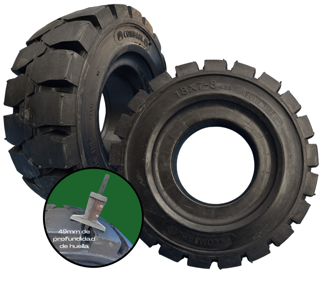 Neumatico macizo 18x7x8