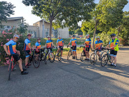Sortie extérieure Cyclos Nyonsais à Courthézon