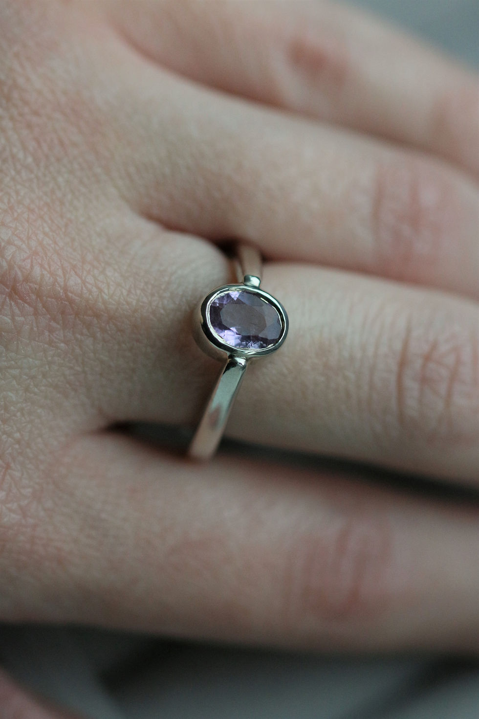 Thumbnail: Amethyst & Sterling Silver ring