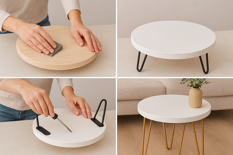 Imagen generada en Inteligencia Artificial (Proporciones de la mesa sin escalas reales)