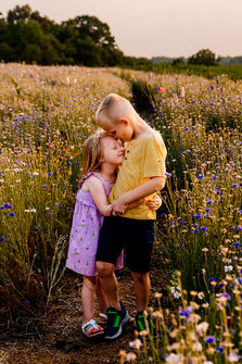 Lancaster Wildflower Mini Sessions Golden Hour Family Photographer PA