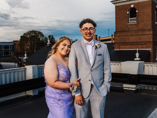 A Rooftop Prom Photoshoot to Remember in Lancaster, PA