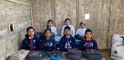 School children sitting in their classroom