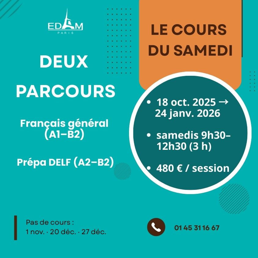 LE COURS DU SAMEDI