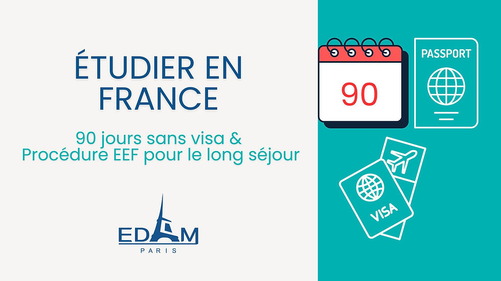 Passeport exempté de visa court séjour ? Suivez les étapes officielles pour un séjour d’études > 90 jours : EEF → France-Visas → TLS/VFS → validation VLS-TS