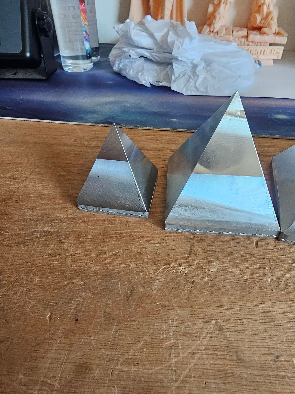 Thumbnail: Aluminium Pyramids  House Decorations
