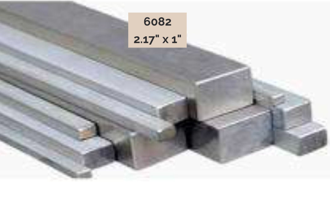 6082 Aluminuim oblong 2.17" x 1"