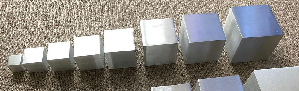 Aluminium Cube Grain Finish