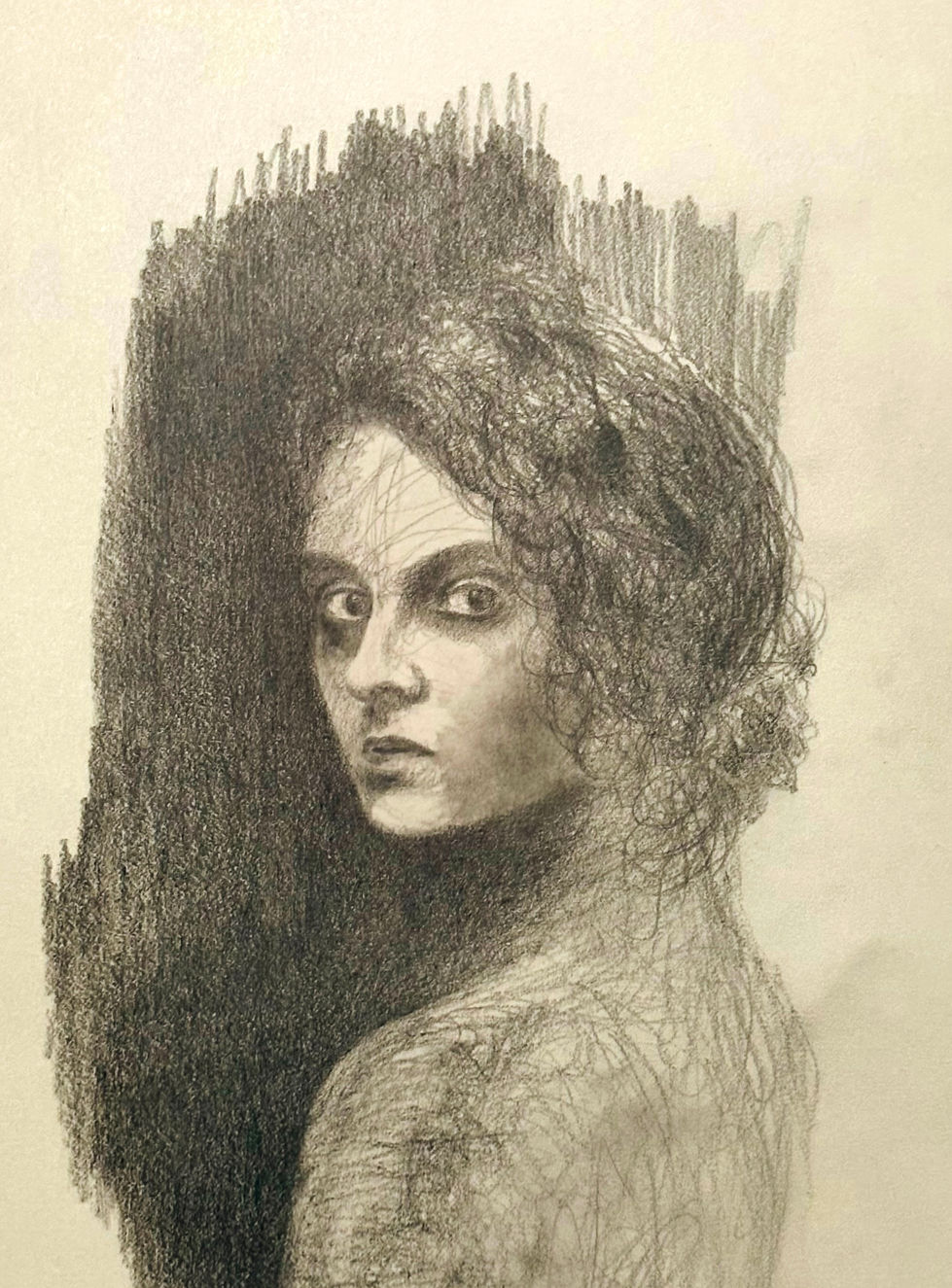 Pencil Drawing of a Woman