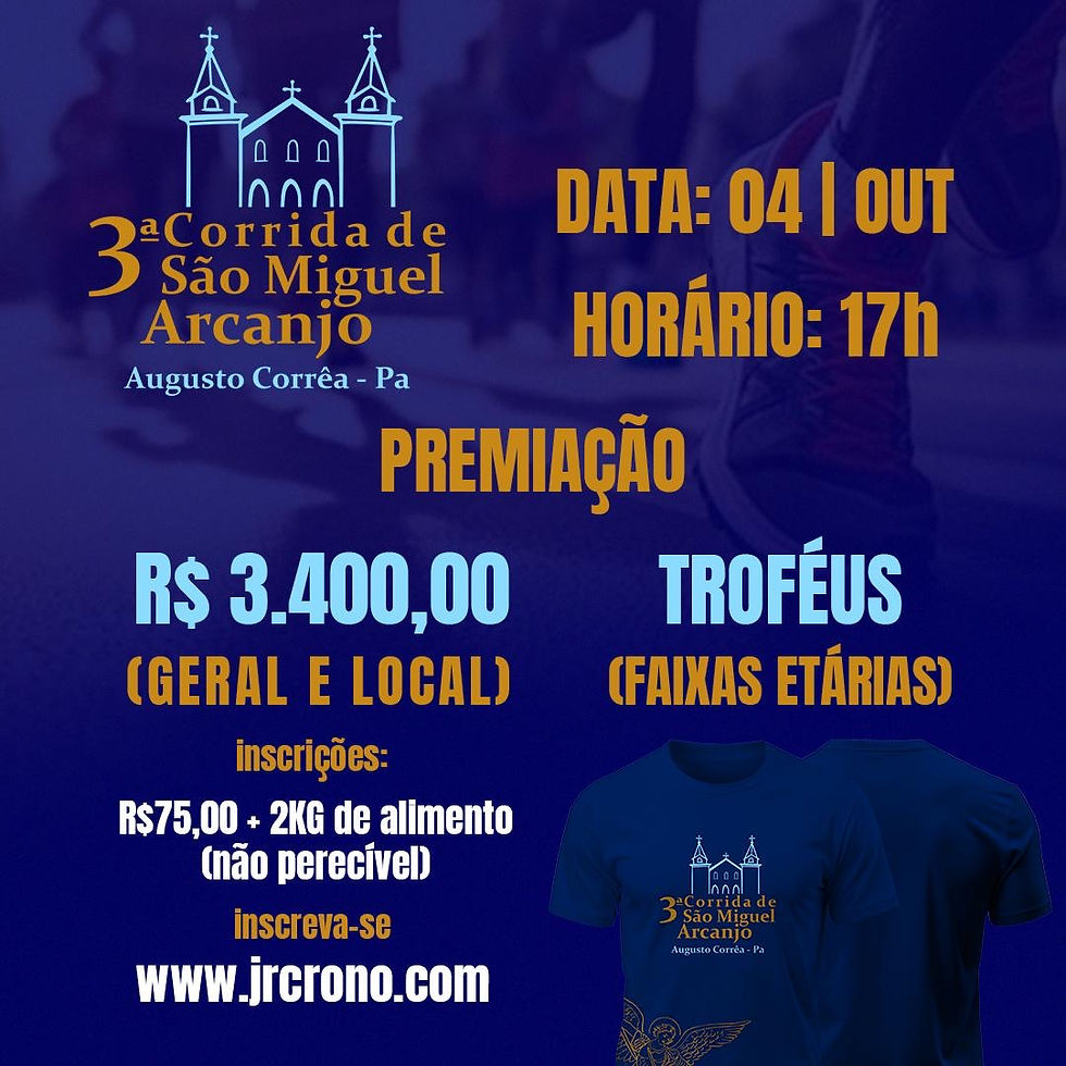 3ª CORRIDA DE SÃO MIGUEL ARCANJO