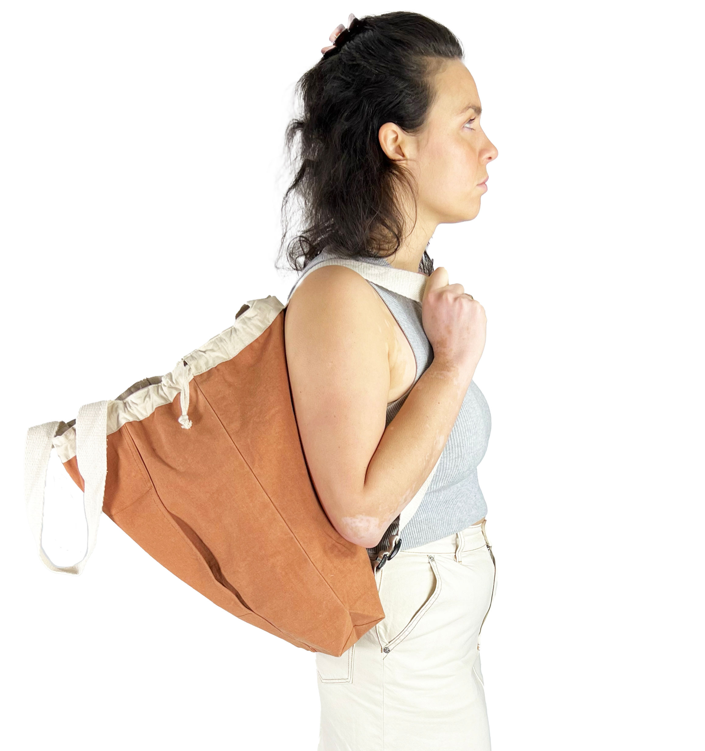 WASHED CANVAS BACKPACK RUST $18 EA MIN 3