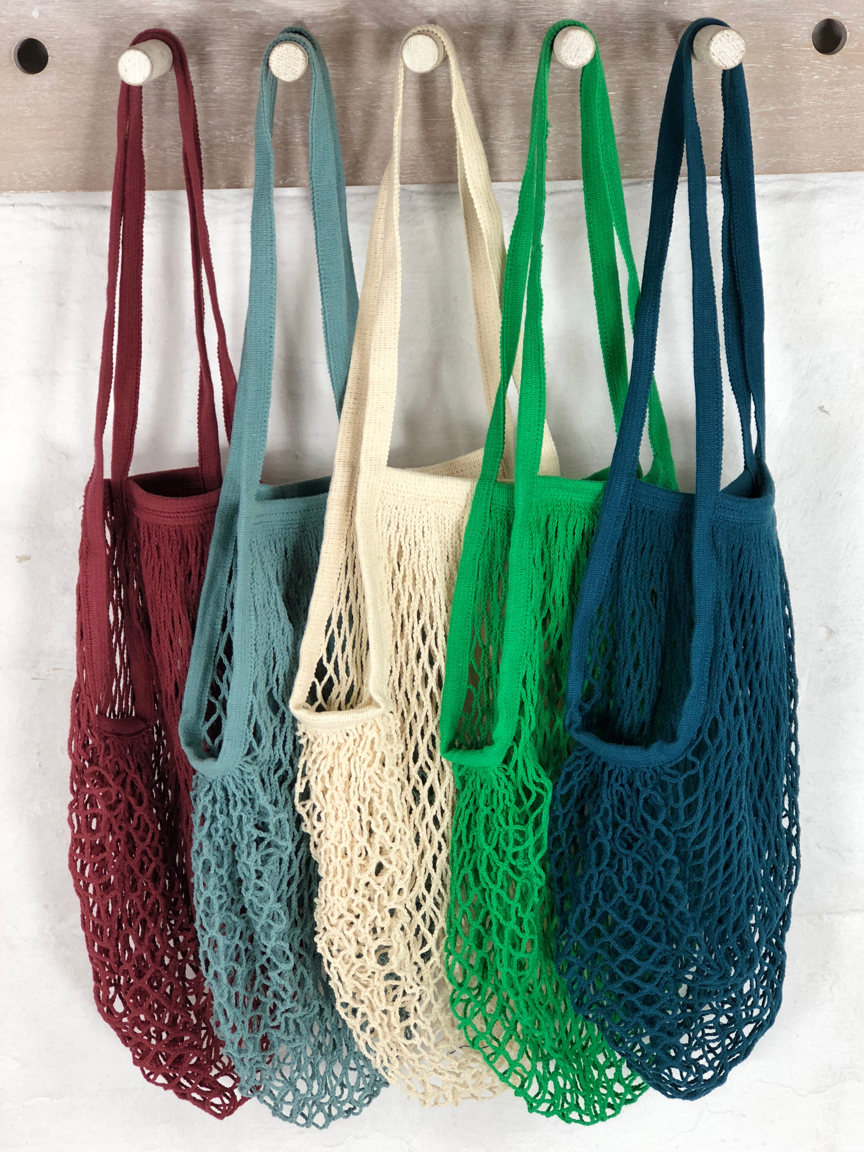 3 x CLASSIC STRING BAG ASSORTED COLOURS